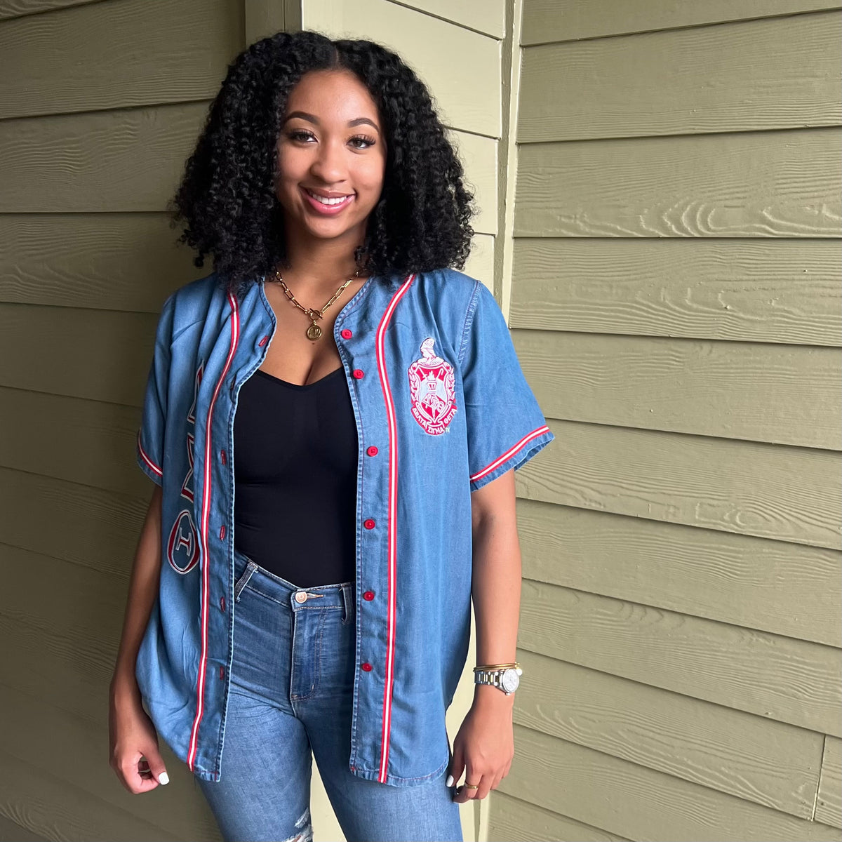 Delta Denim Baseball Jersey – The King McNeal Collection