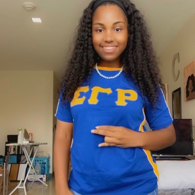 SGRho Denim Baseball Jersey – The King McNeal Collection