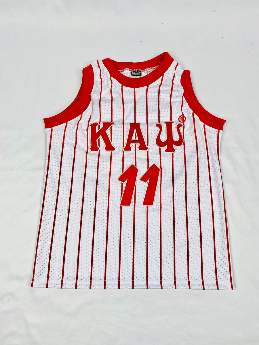 The King Mcneal Collection Omega Pinstripe Basketball Jersey 5XL