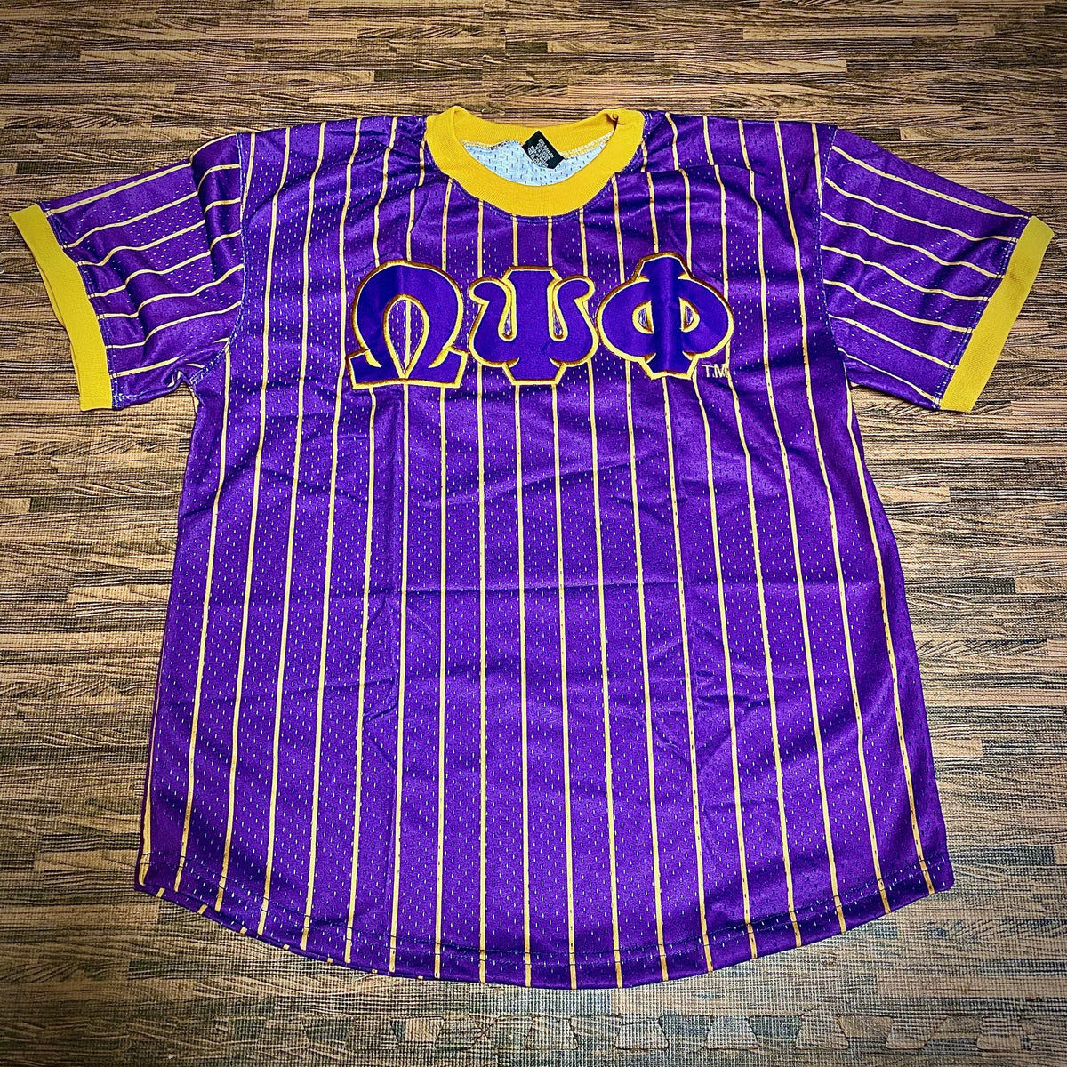 Omega Purple Pinstripe Button Up Baseball Jersey – The King McNeal