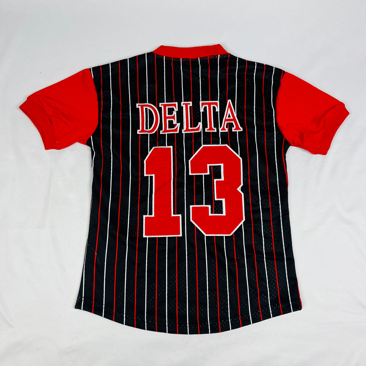 Delta Black Striped Baseball Jersey – The King McNeal Collection
