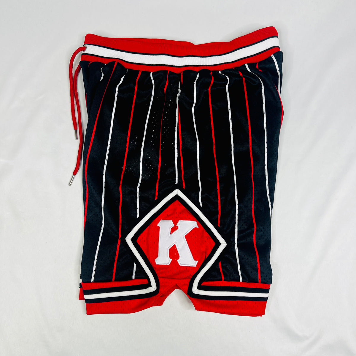 Omega Gold Pinstripe Heavy Mesh Basketball Shorts – The King McNeal  Collection