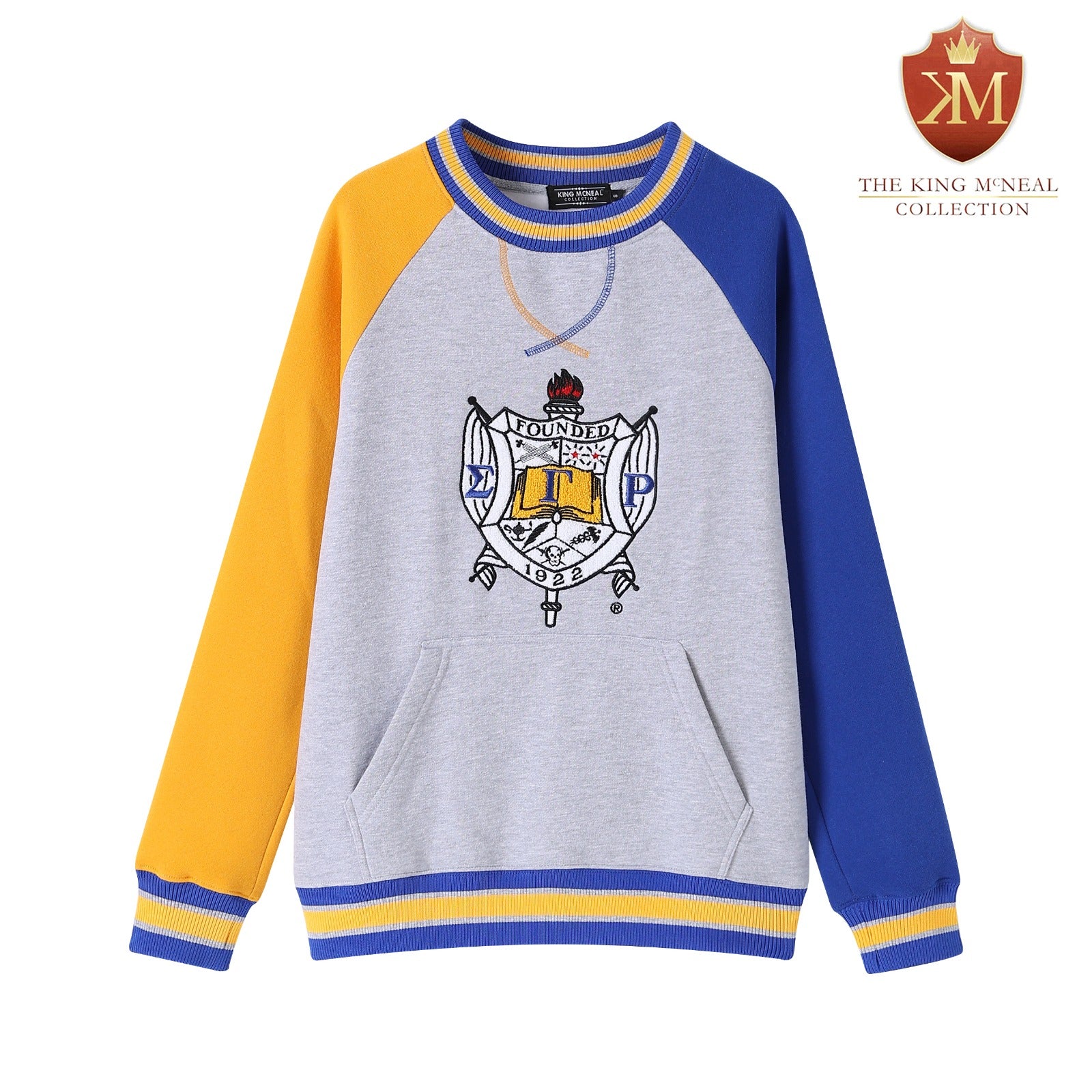 Sigma Gamma Rho Chenille Crest Pocket Crewneck The King McNeal Collection