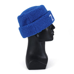 Zeta Blue Sherpa Beanie Hat