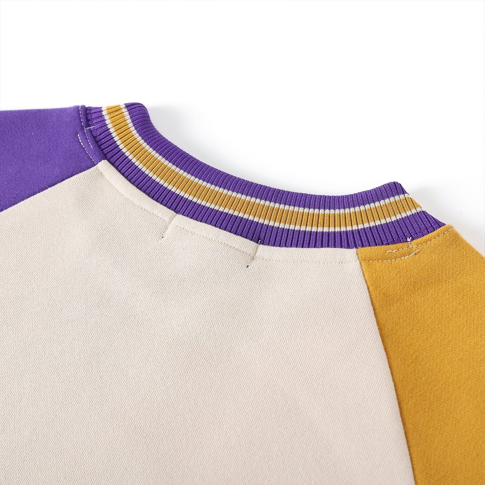 Omega Opposite Sleeve Crest Chenille Crewneck