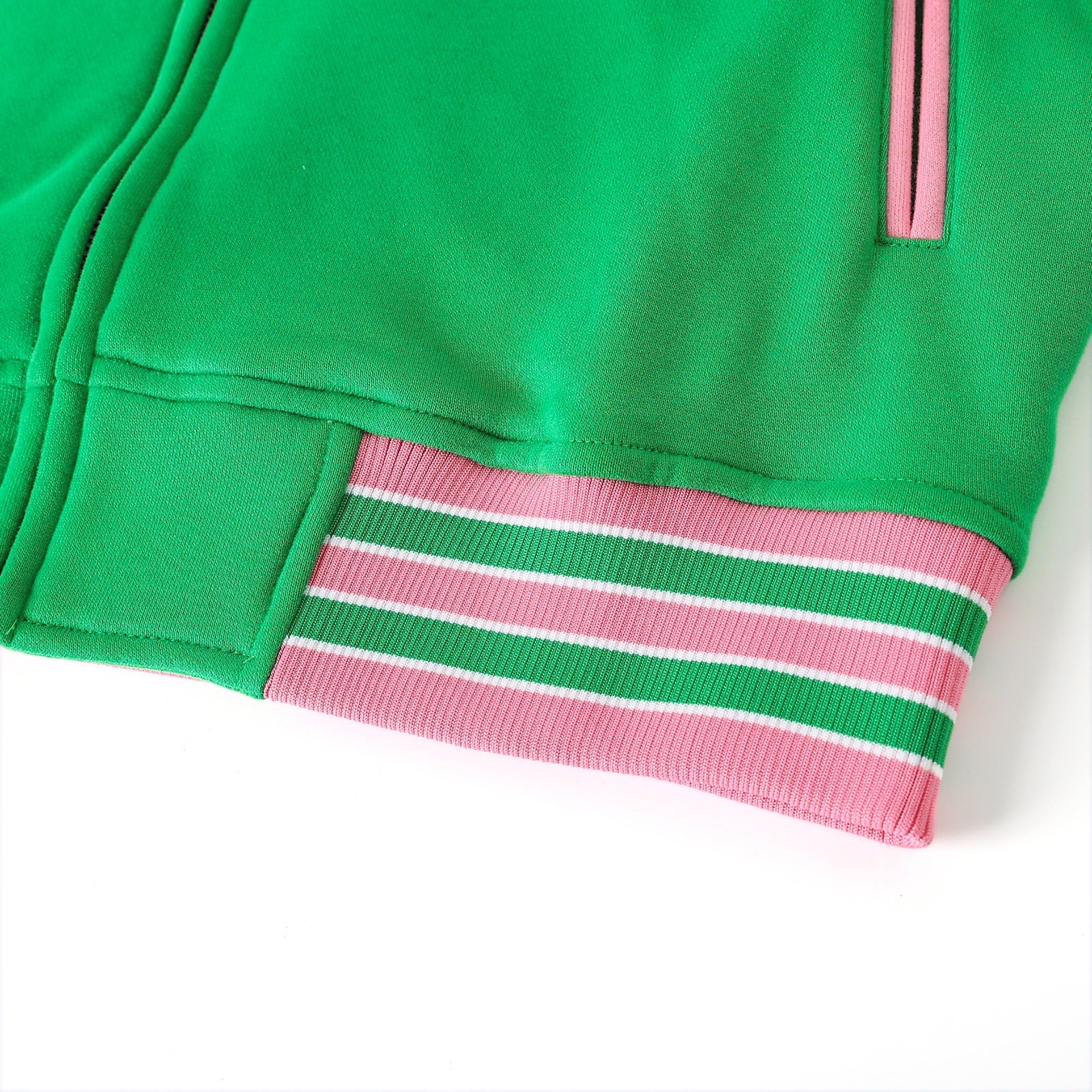 AKA Green Fleece Letterman Jacket (Unisex Size)