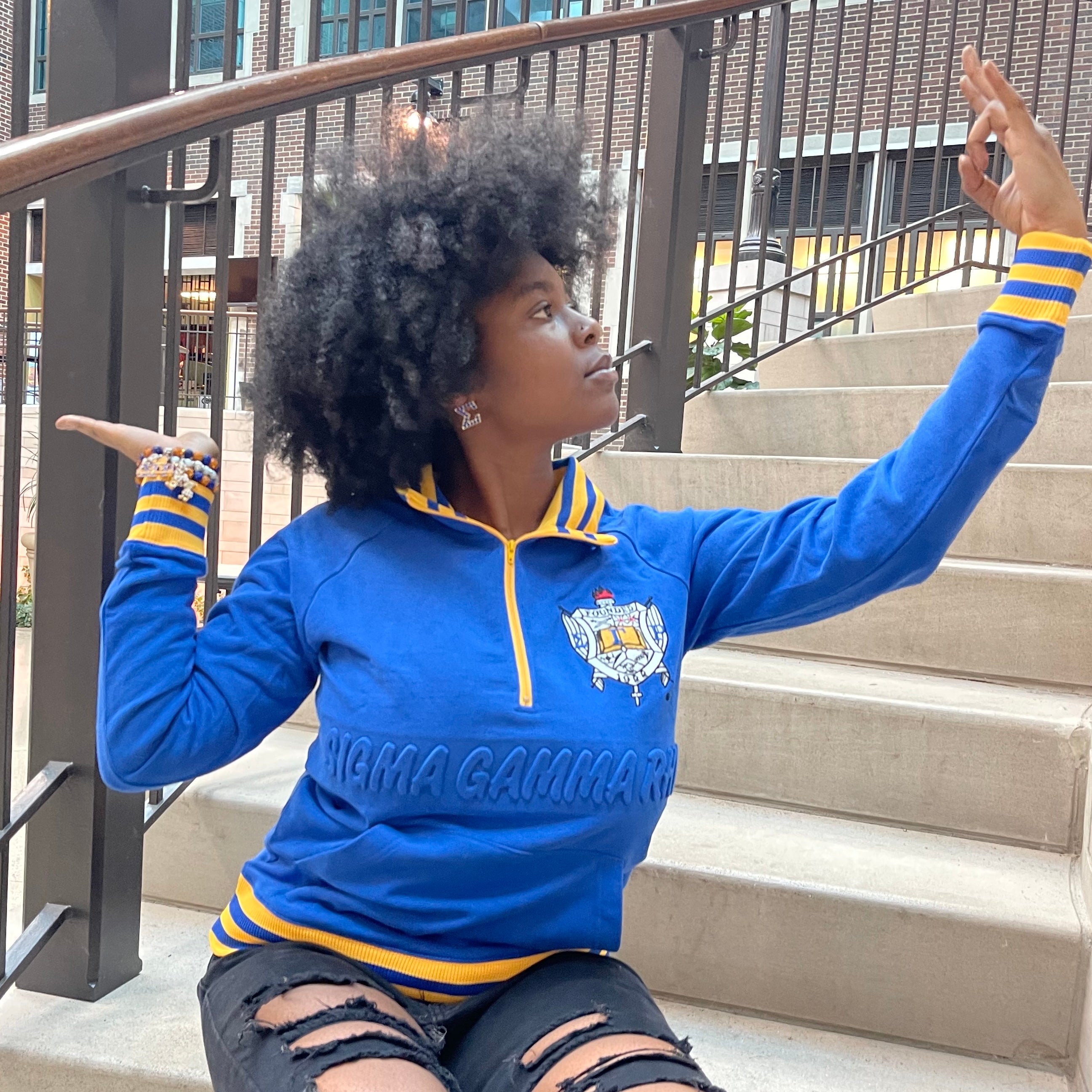 SGRho Quarter Zip Sweatshirt Unisex