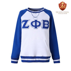 Zeta White Chenille Crewneck