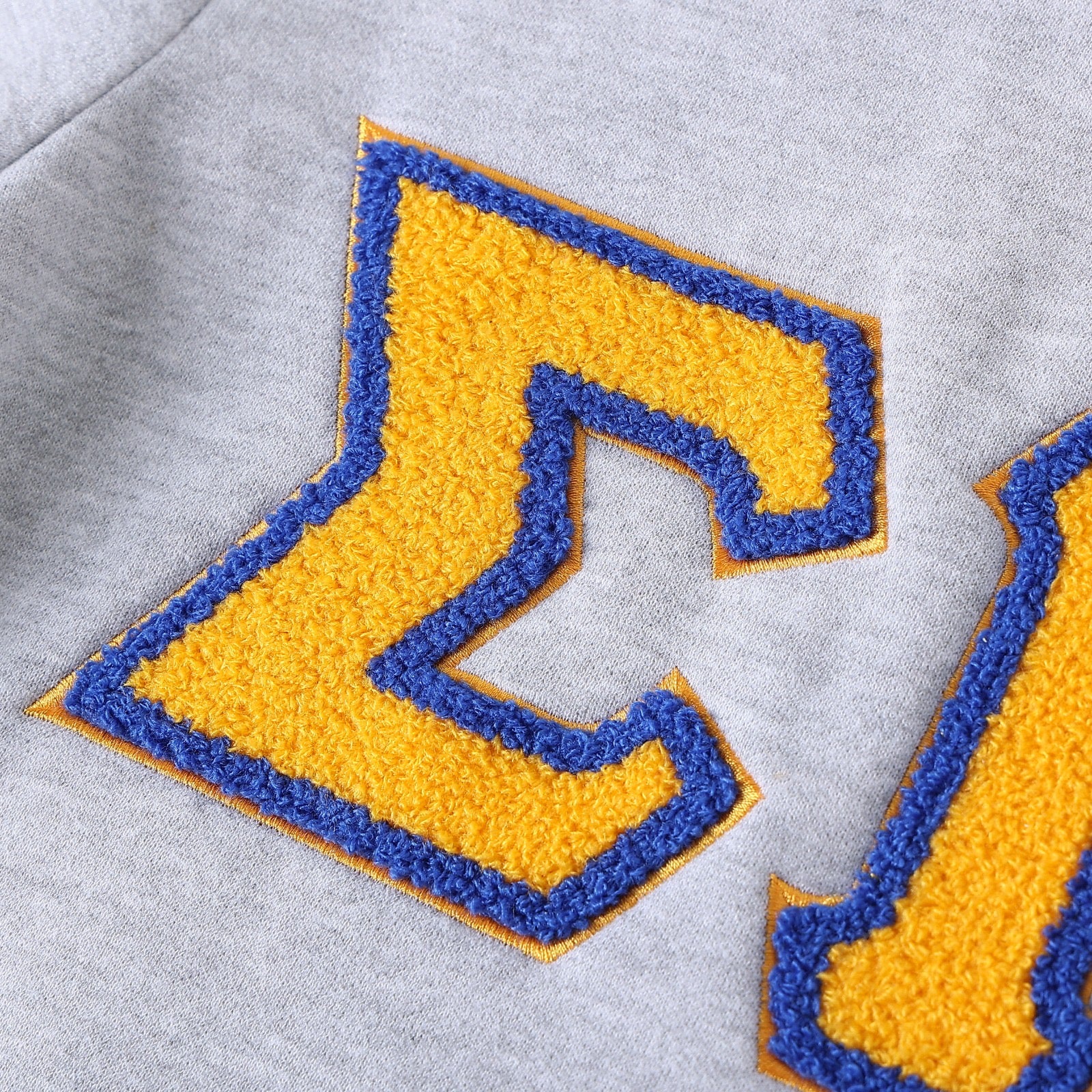 SGRho Grey Chenille Pocket Crewneck