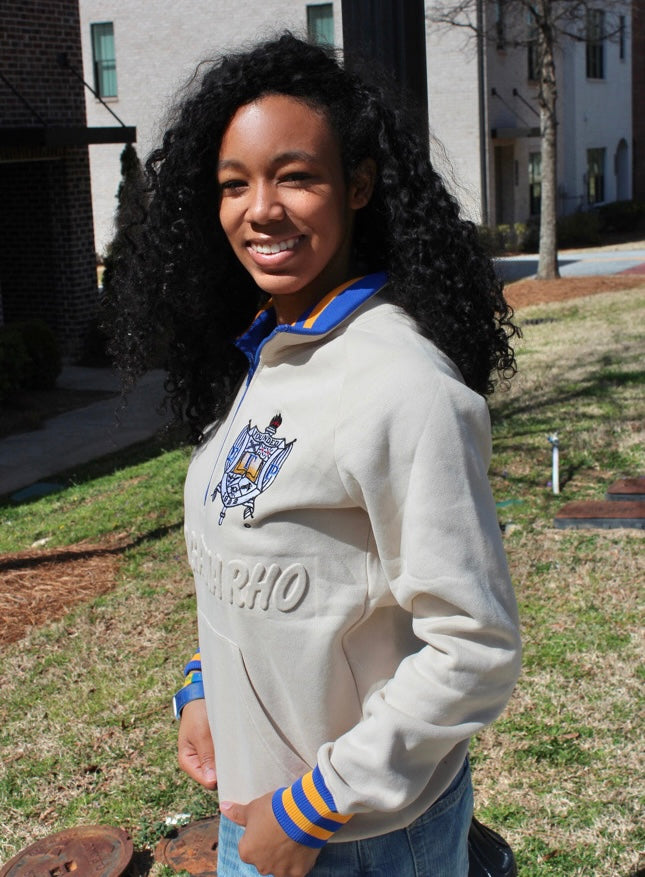 SGRho Nuetral Quarter Zip Sweatshirt Unisex