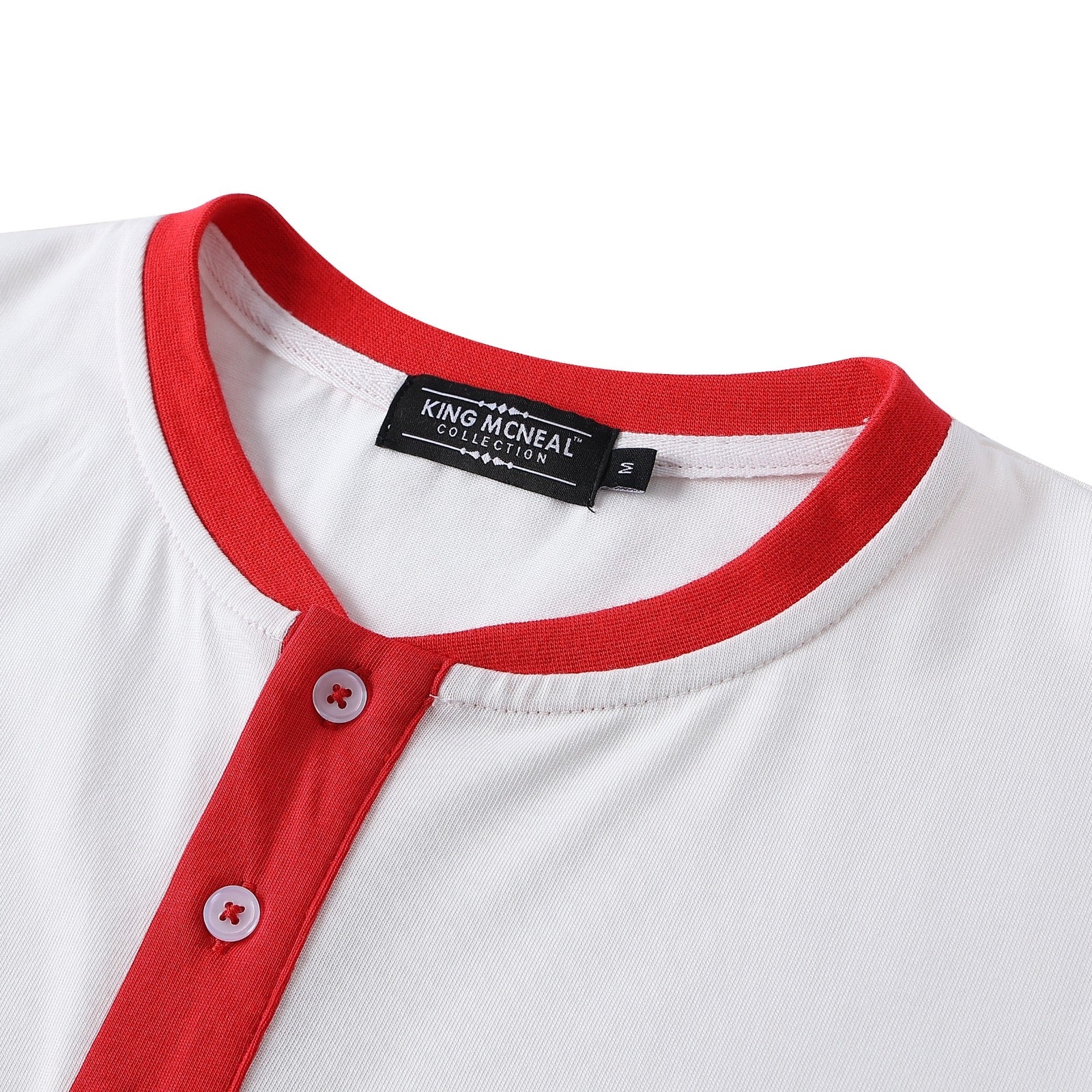 Delta White Premium Henley Shirt