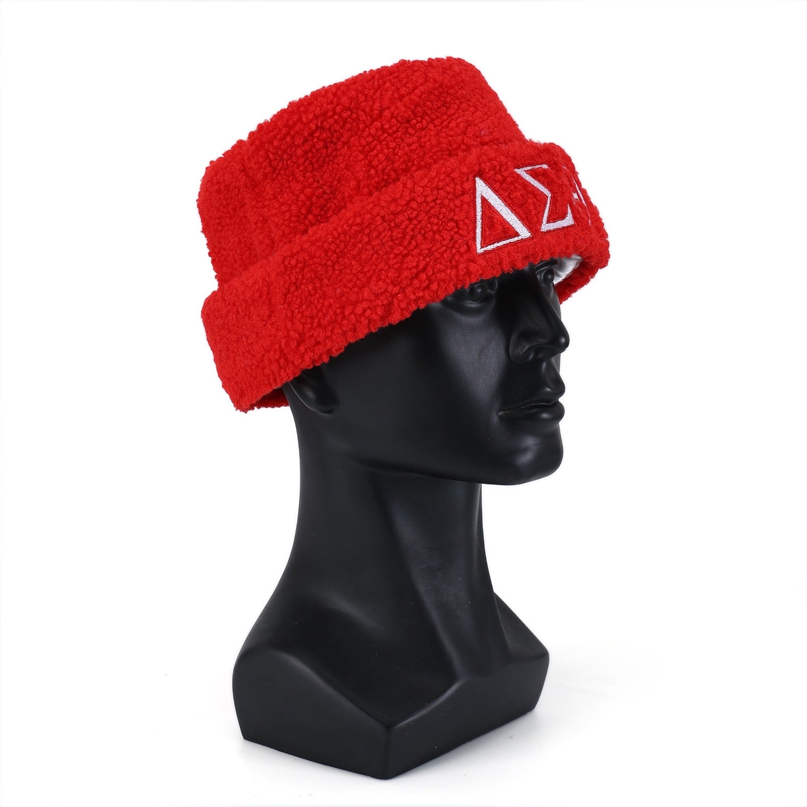 Delta Red Sherpa Beanie Hat