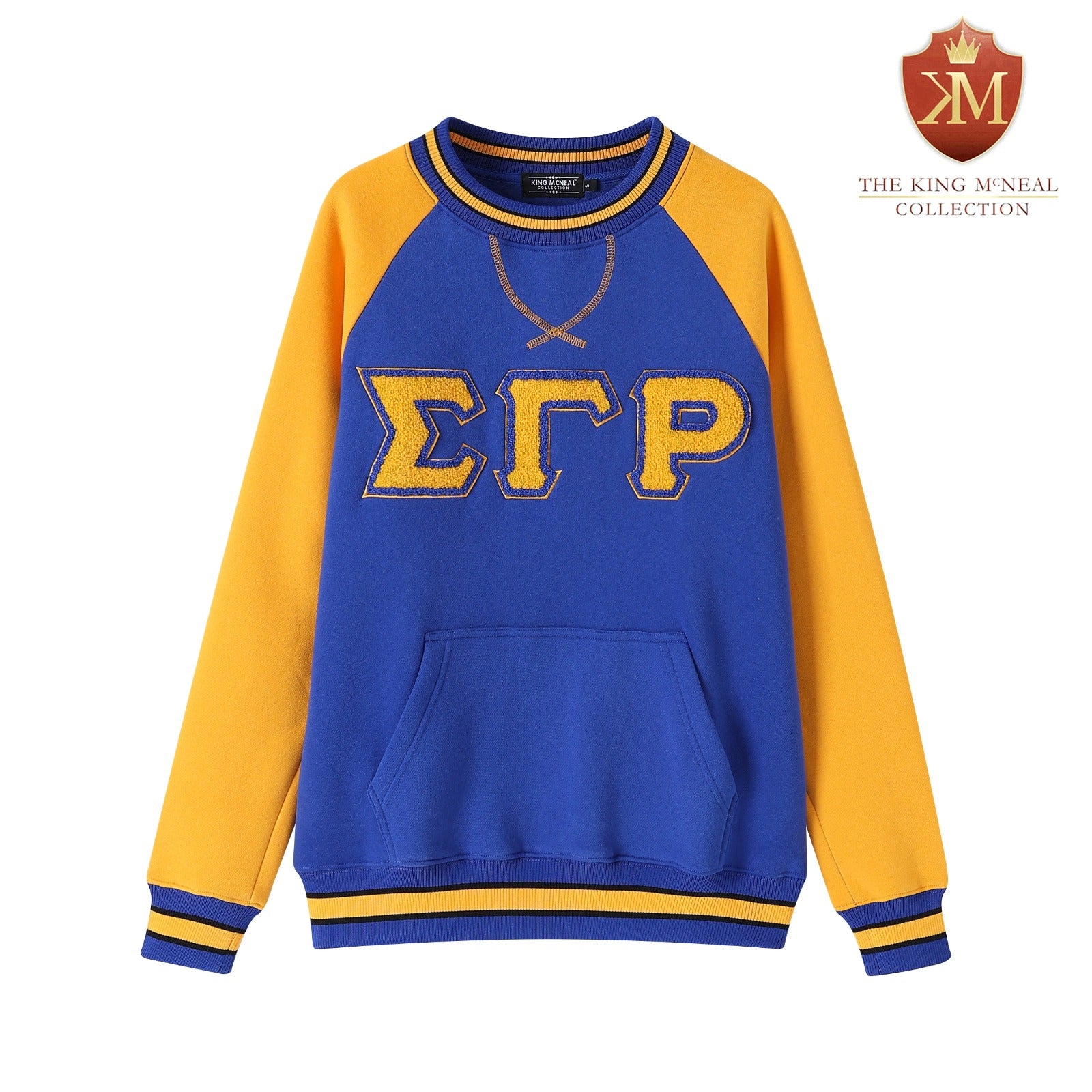 SGRho Chenille Pocket Crewneck