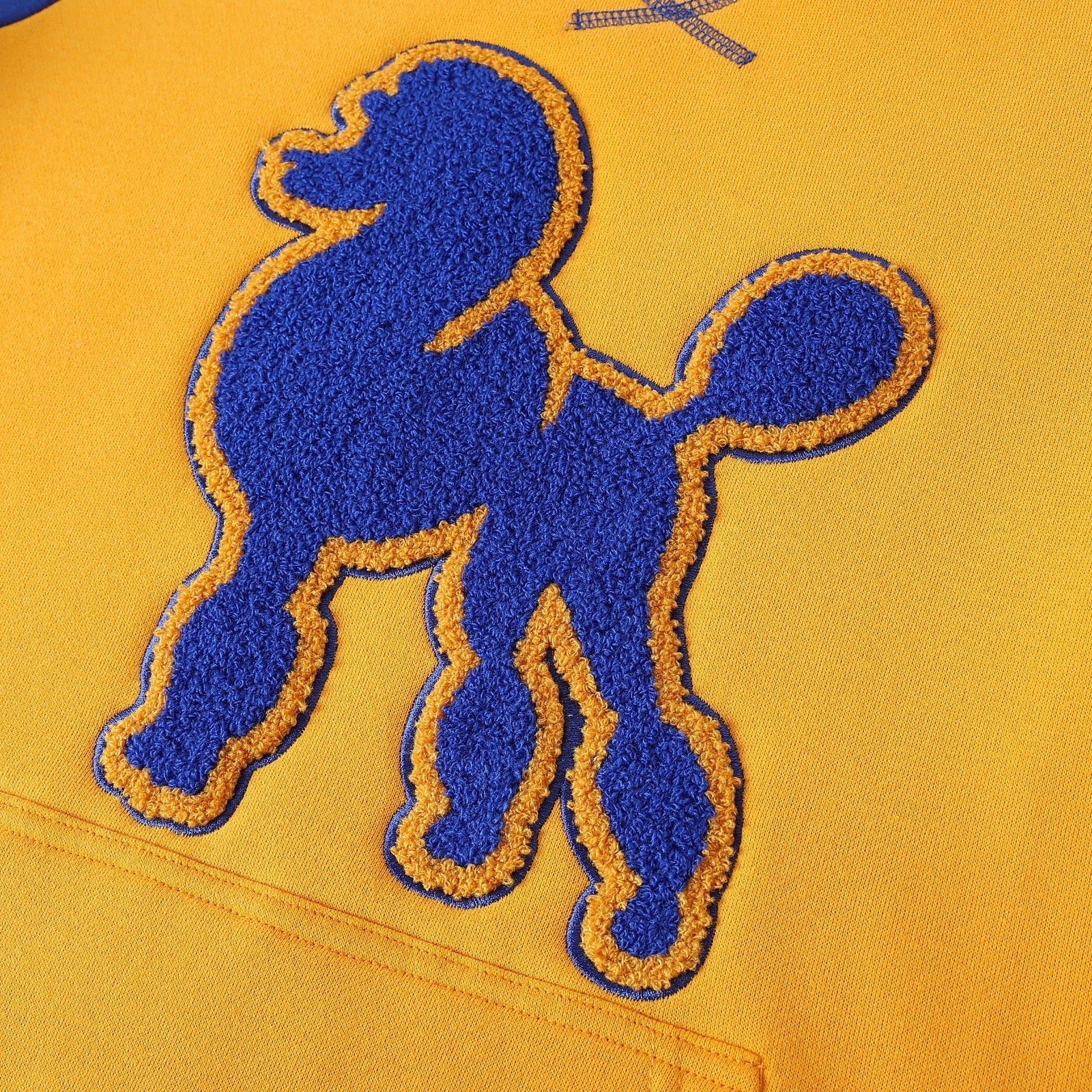 SGRho Chenille Poodle Pocket Crewneck