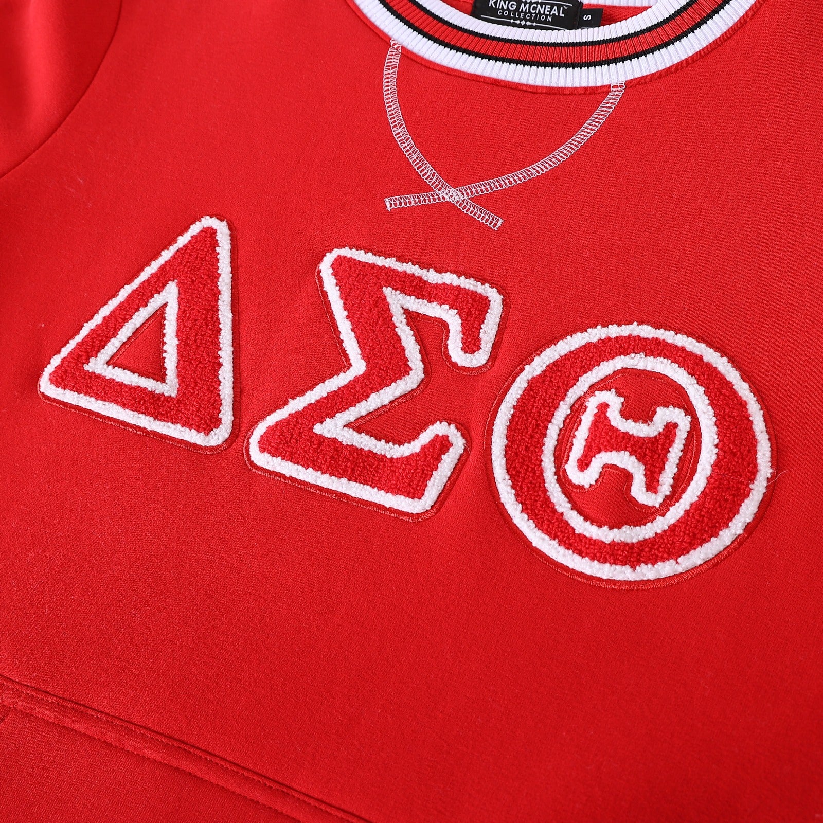 Delta Sigma Theta Red Chenille Crewneck