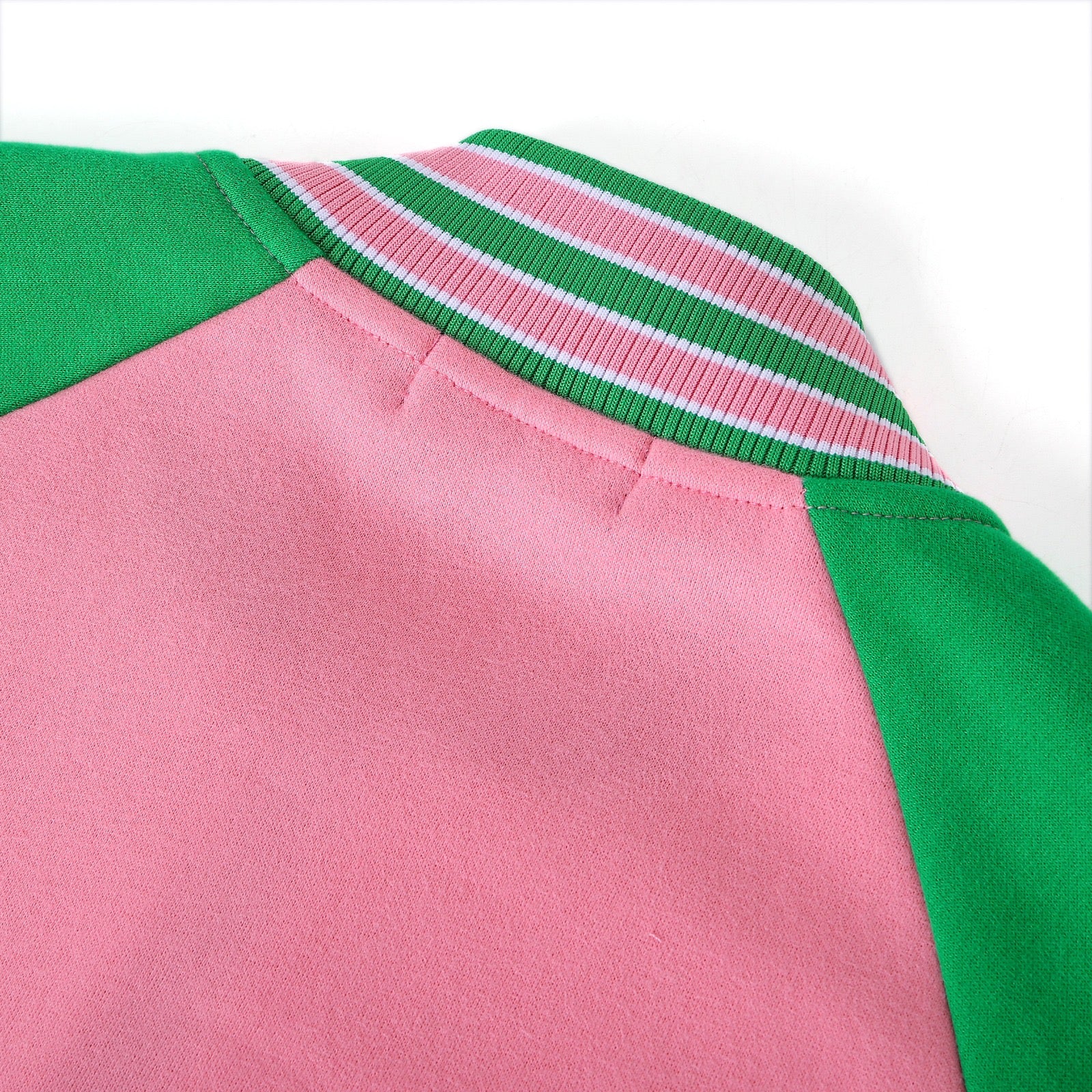 AKA Pink Fleece Letterman Jacket (Unisex Size)