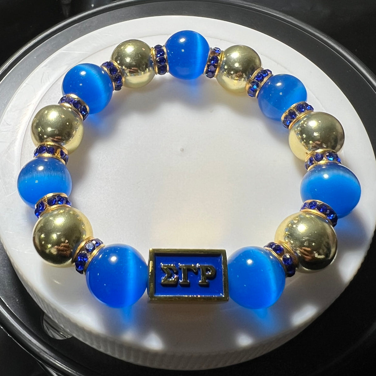 SGRho Blue and Gold Bracelet