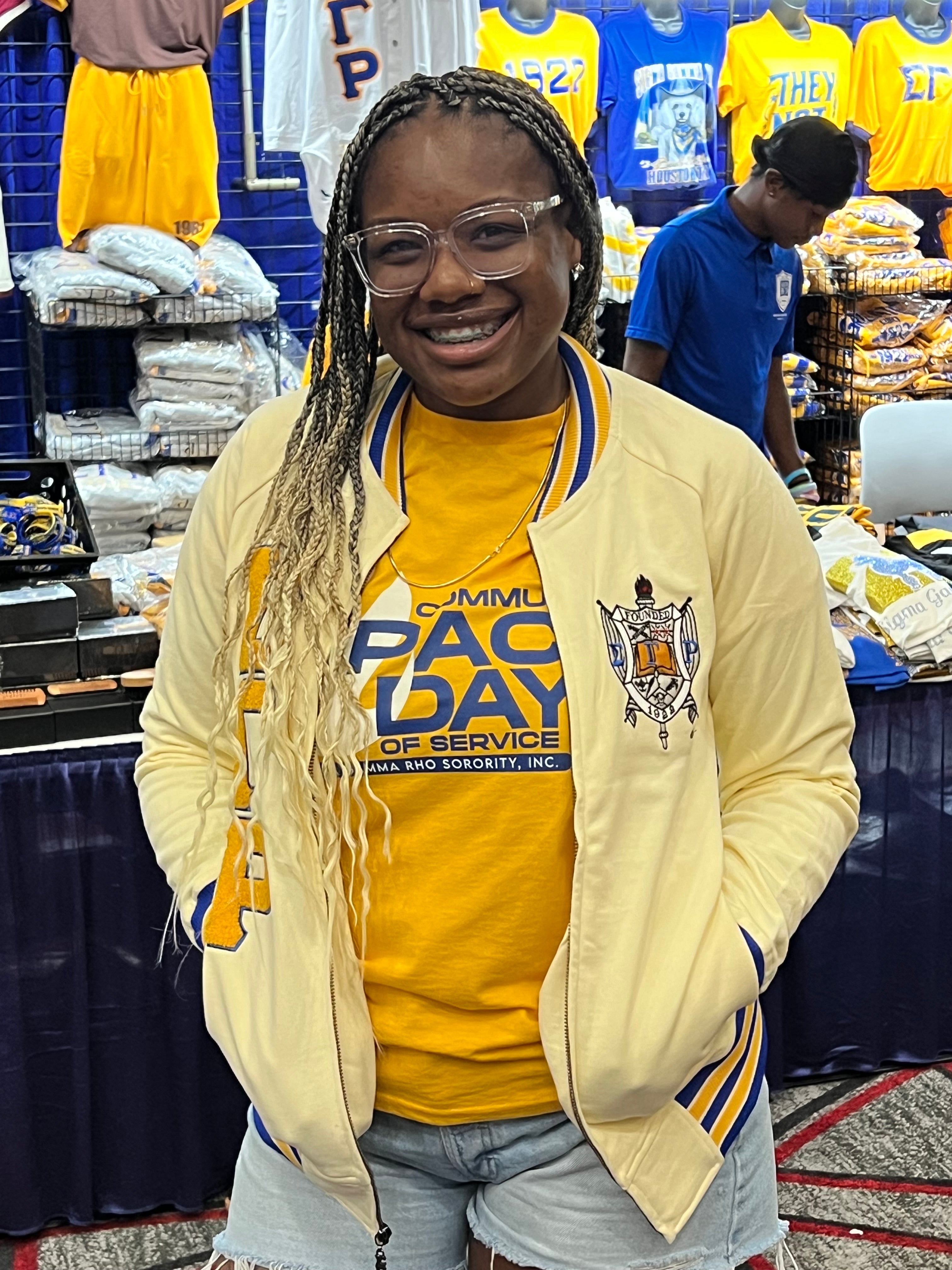 SGRho Cream Fleece Varsity Jacket