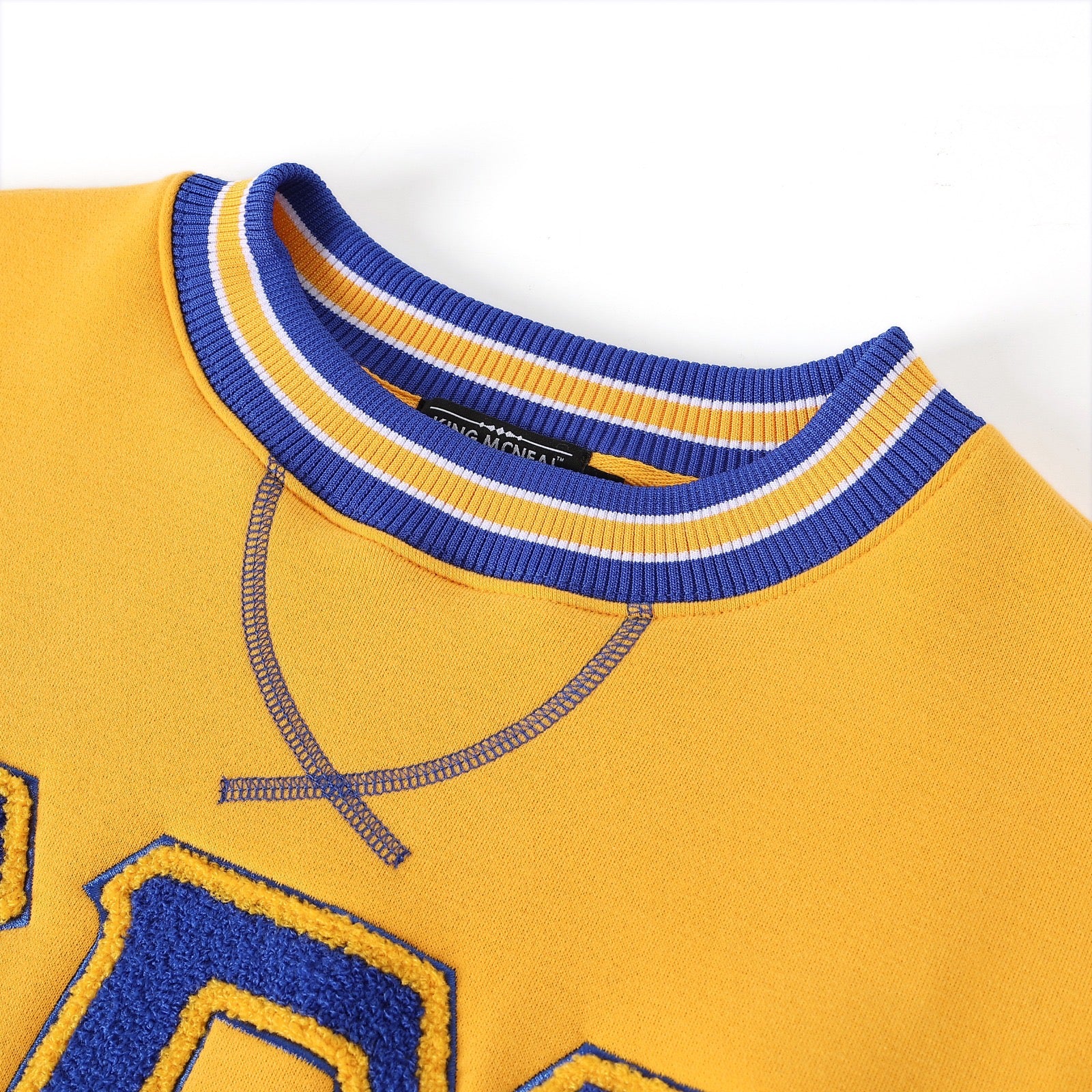 SGRho Gold Chenille Pocket Crewneck