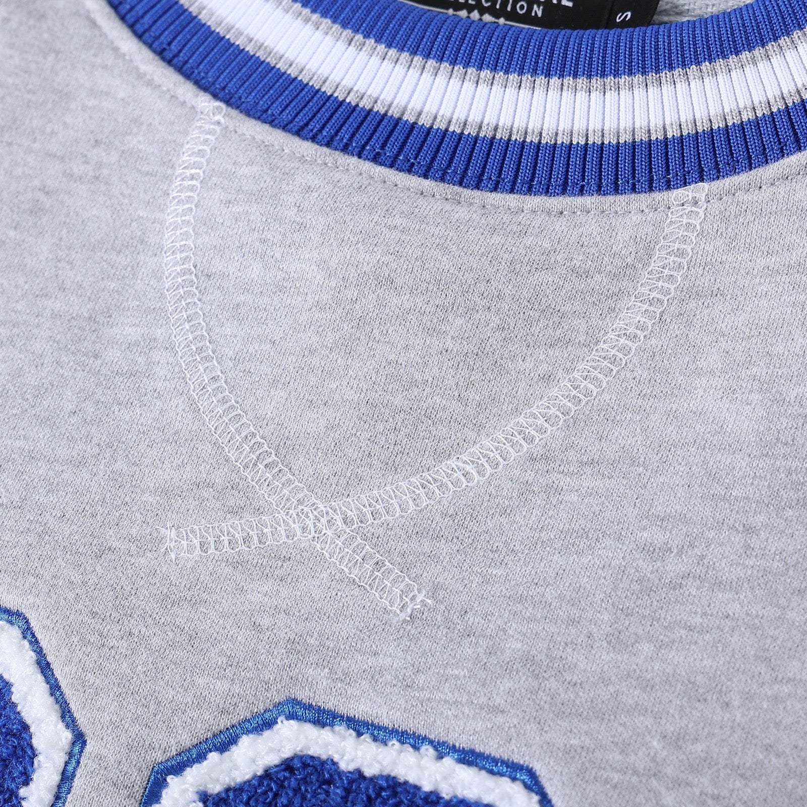 Zeta Phi Beta Grey 1920 Chenille Crewneck