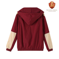 Delta Crimson Half Zip Windbreaker Jacket