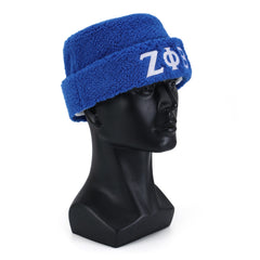 Zeta Blue Sherpa Beanie Hat