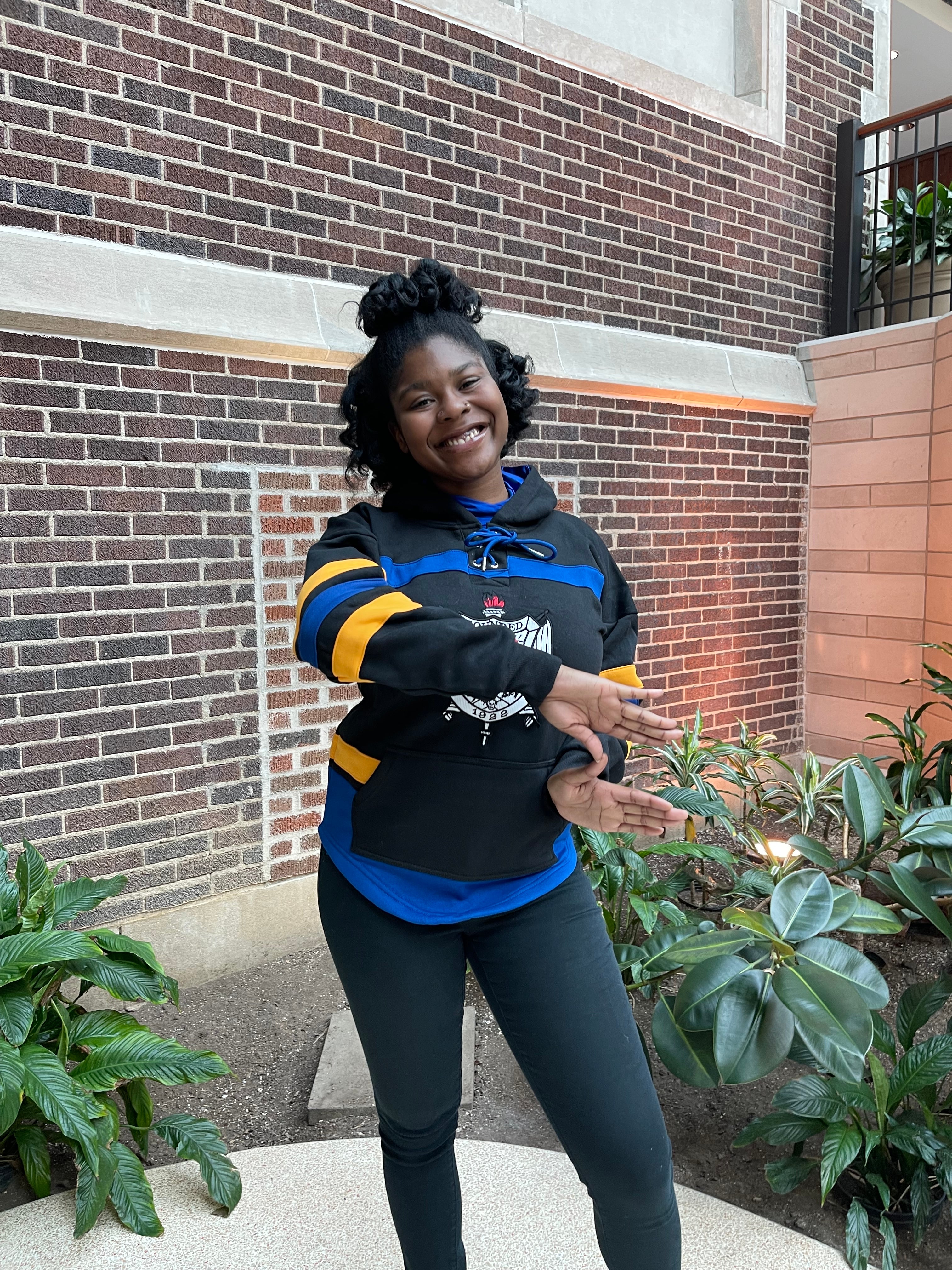 SGRho Black Hockey Hoodie Unisex