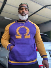 Omega Purple Ω Chenille Crewneck