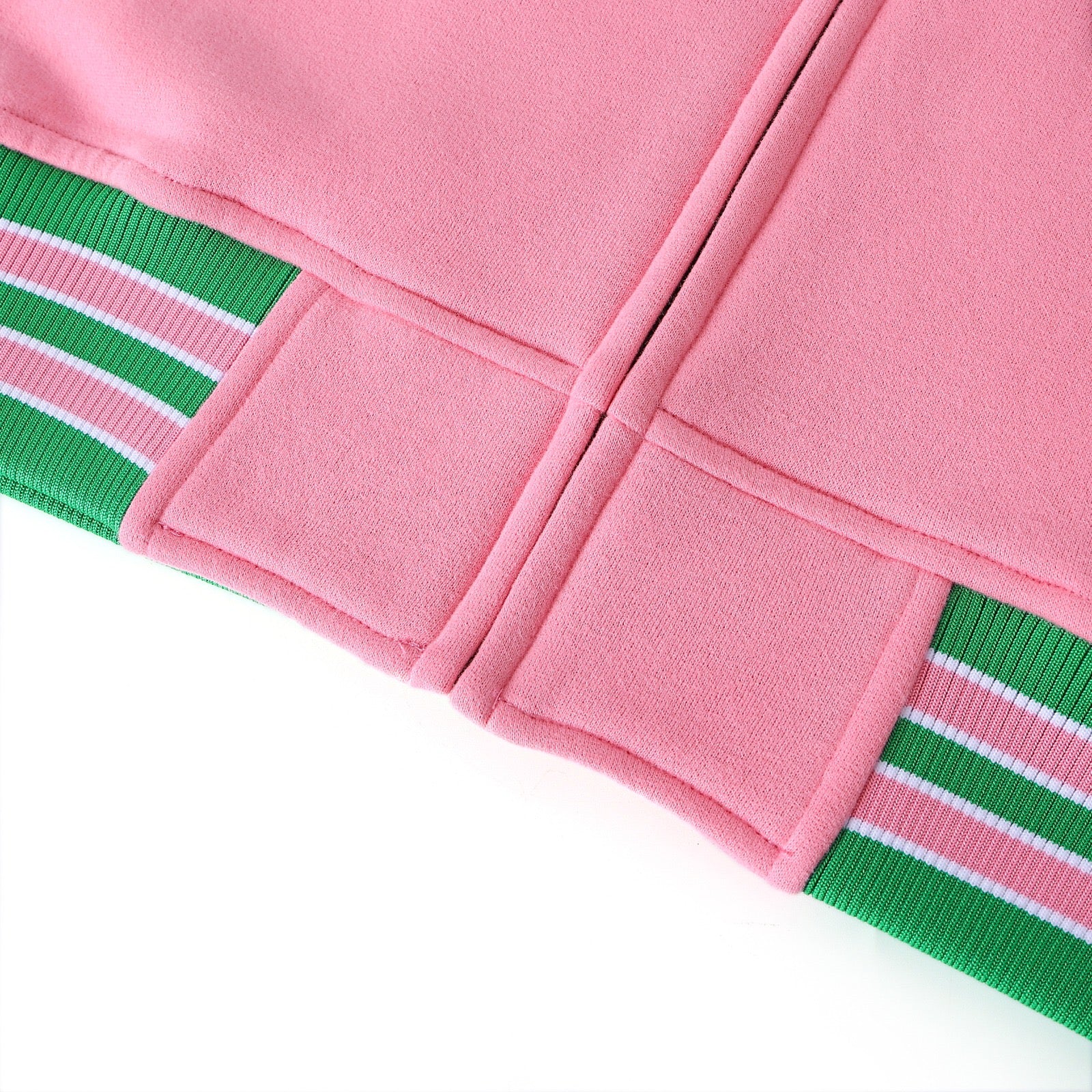 AKA Pink Fleece Letterman Jacket (Unisex Size)