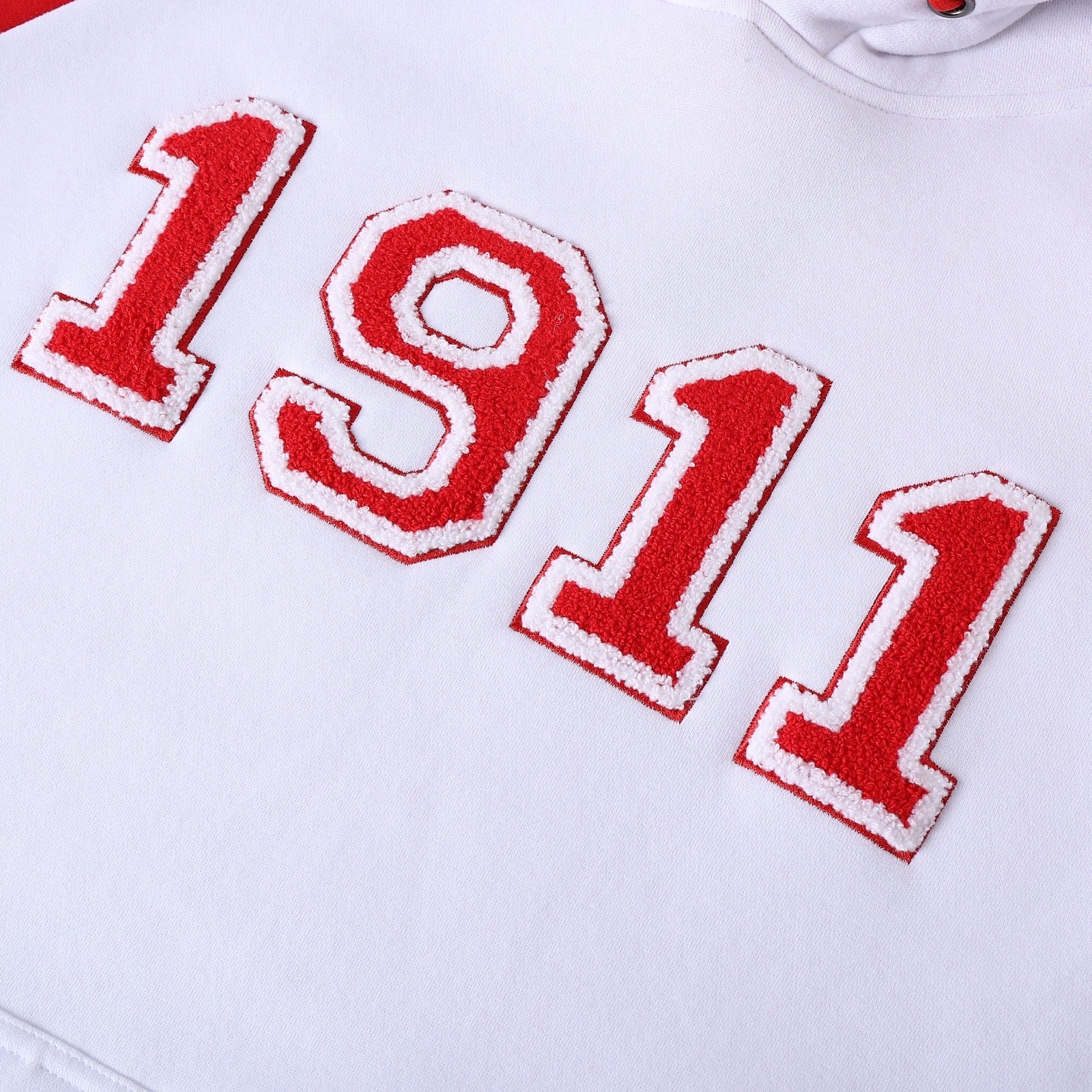 1911 Kappa Red/White Chenille Hoodie