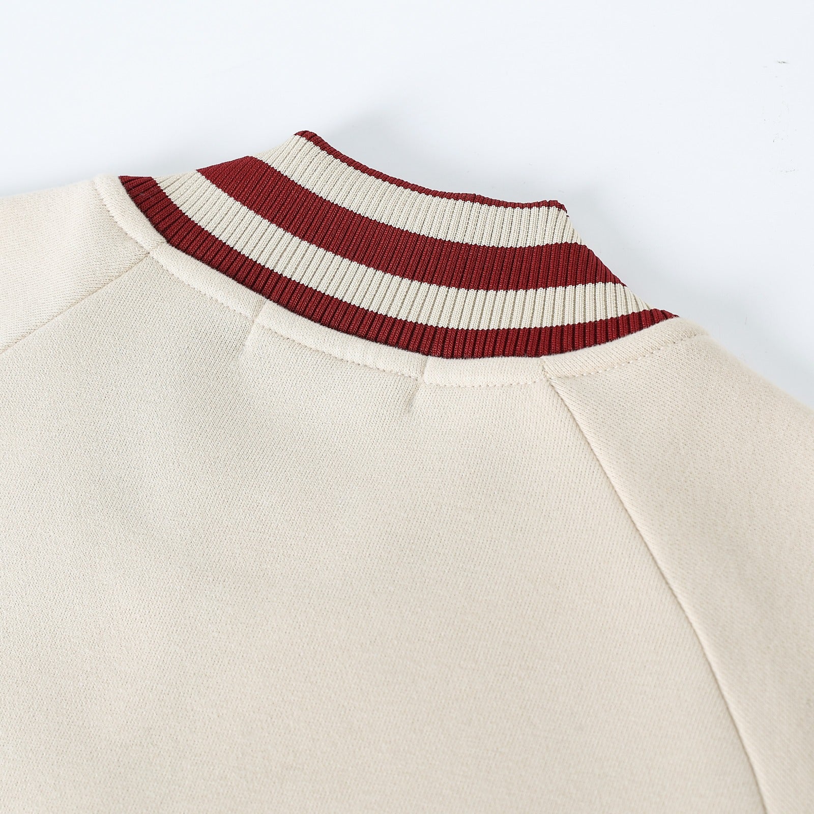 Delta Cream Varsity Fleece Jacket