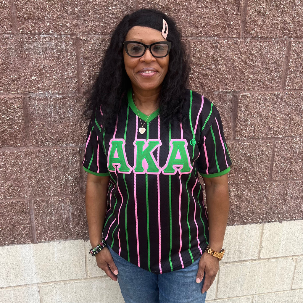 AKA Striped Baseball Jersey – The King McNeal Collection