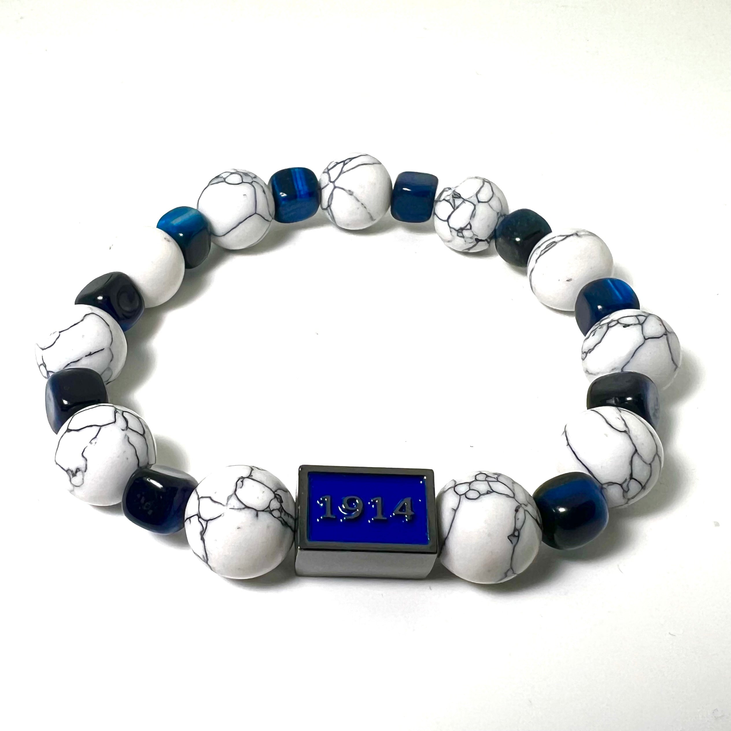 Sigma Blue and White Rec Bracelet