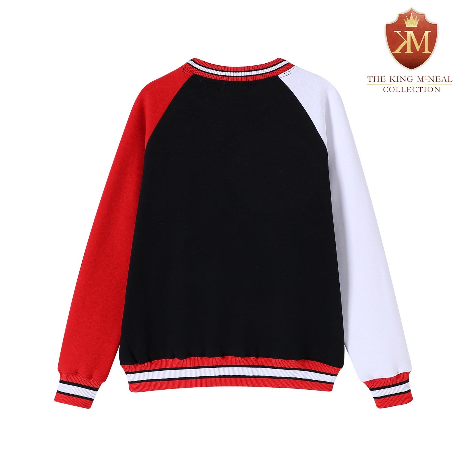 Delta Black Crest Chenille Crewneck