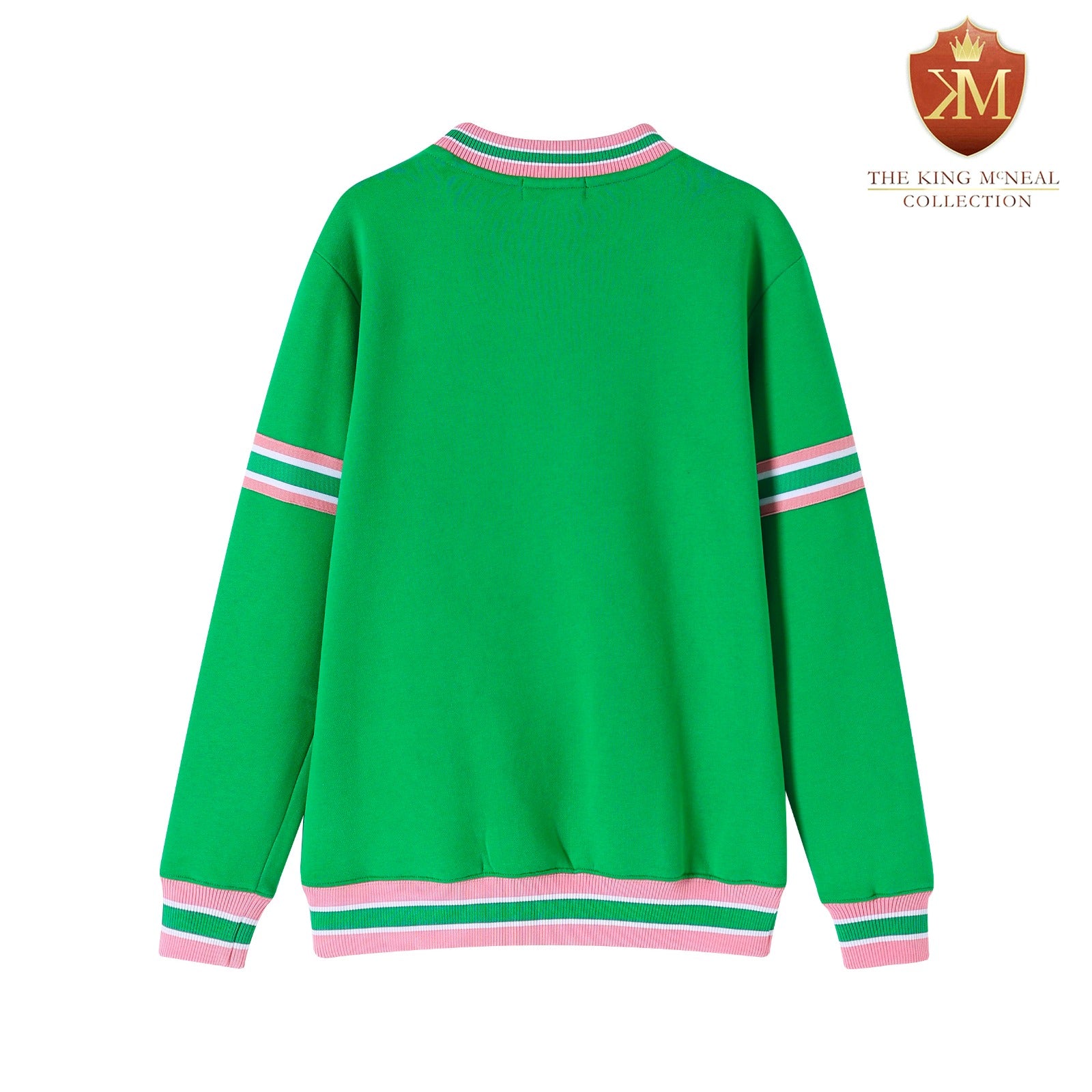 AKA Green Stripe Chenille Crewneck (Unisex Size)