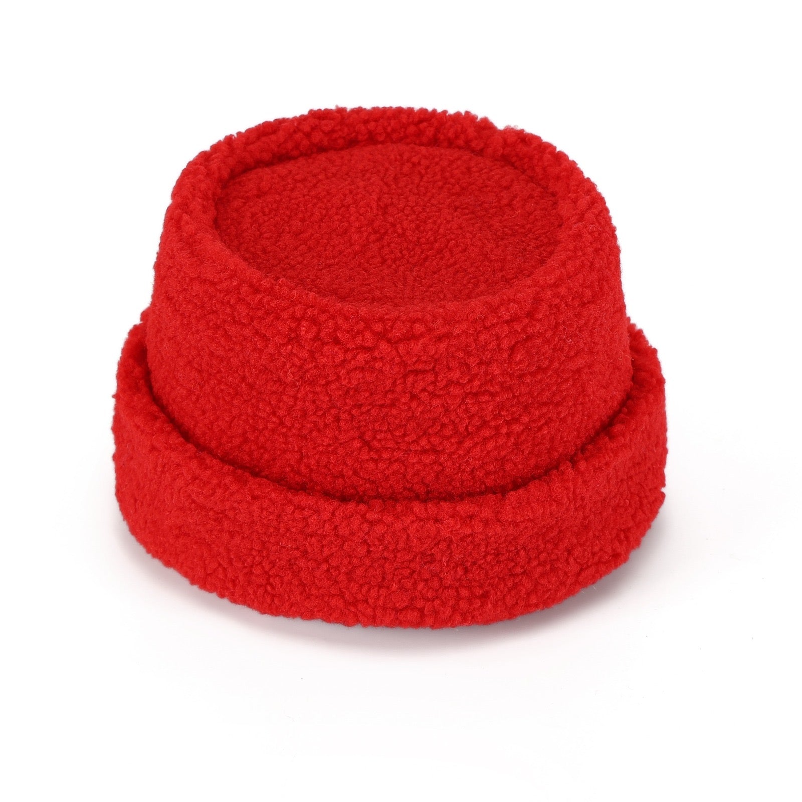 Delta Red Sherpa Beanie Hat