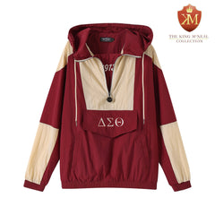 Delta Crimson Half Zip Windbreaker Jacket