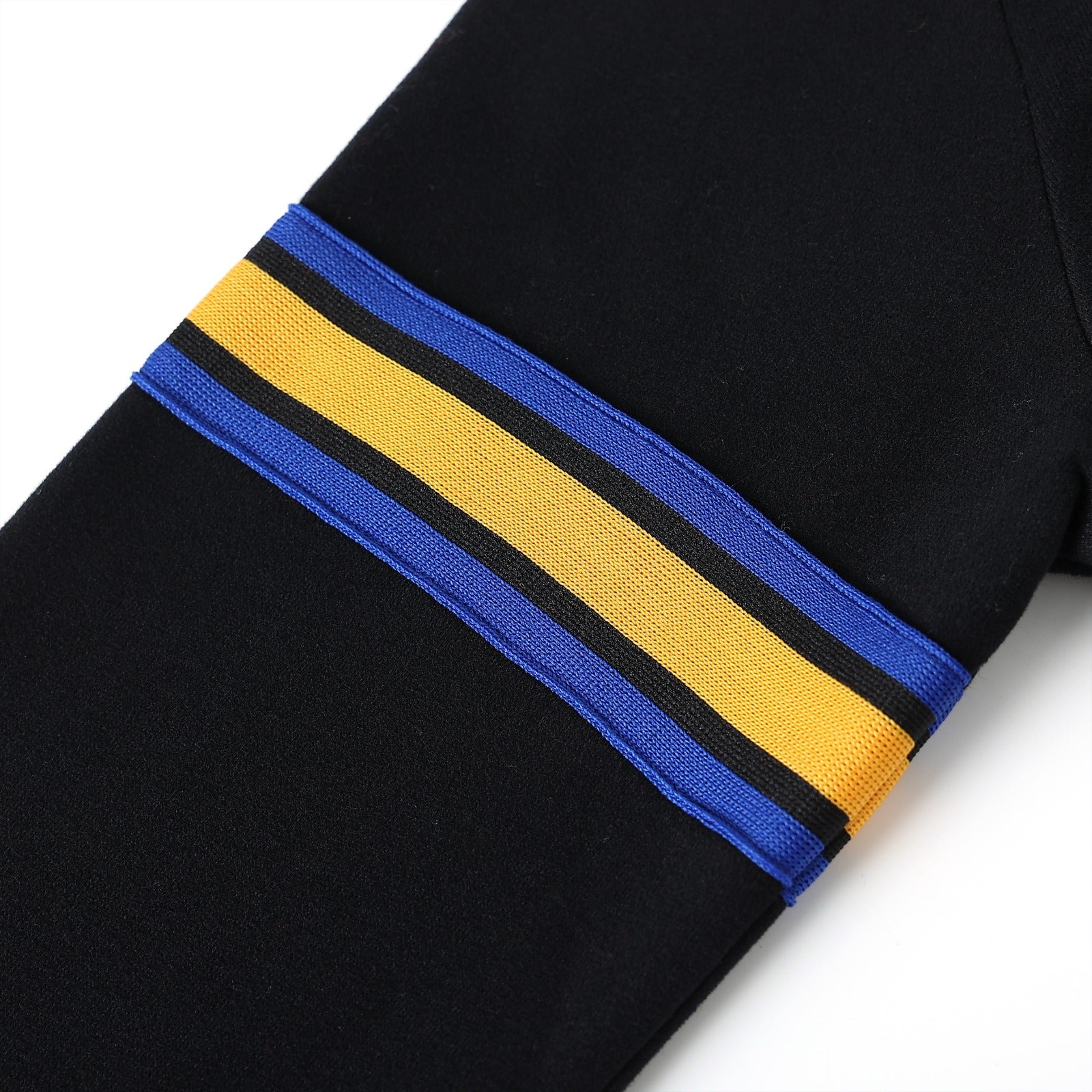 SGRho Black Crest Chenille Pocket Crewneck