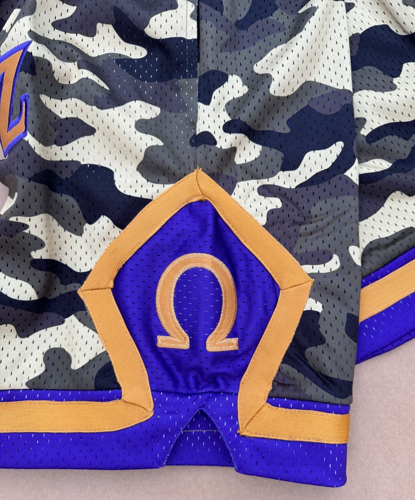 Omega Camo Heavy Mesh Basketball Shorts