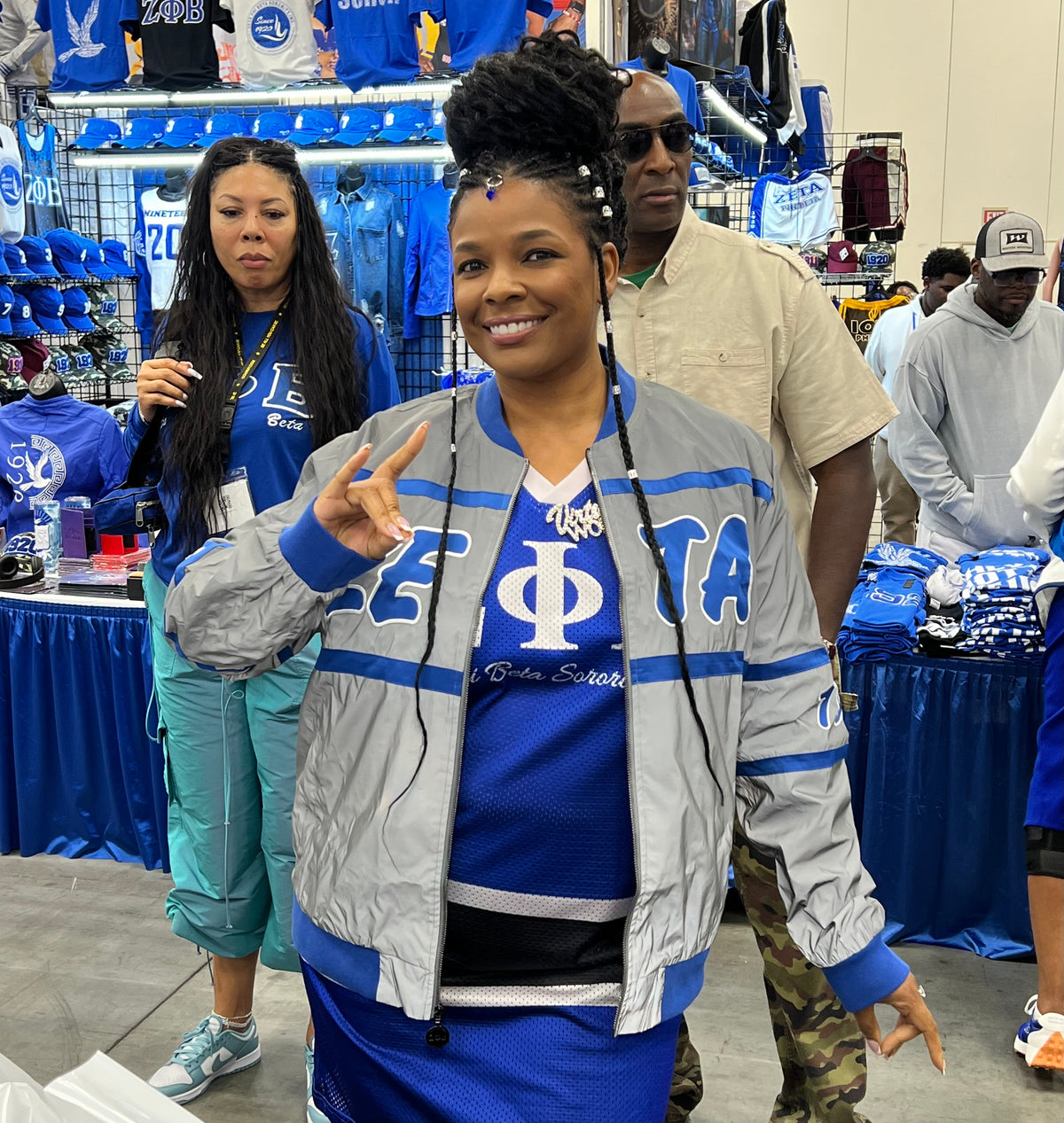 Zeta Phi Beta Reflective Bomber Jacket