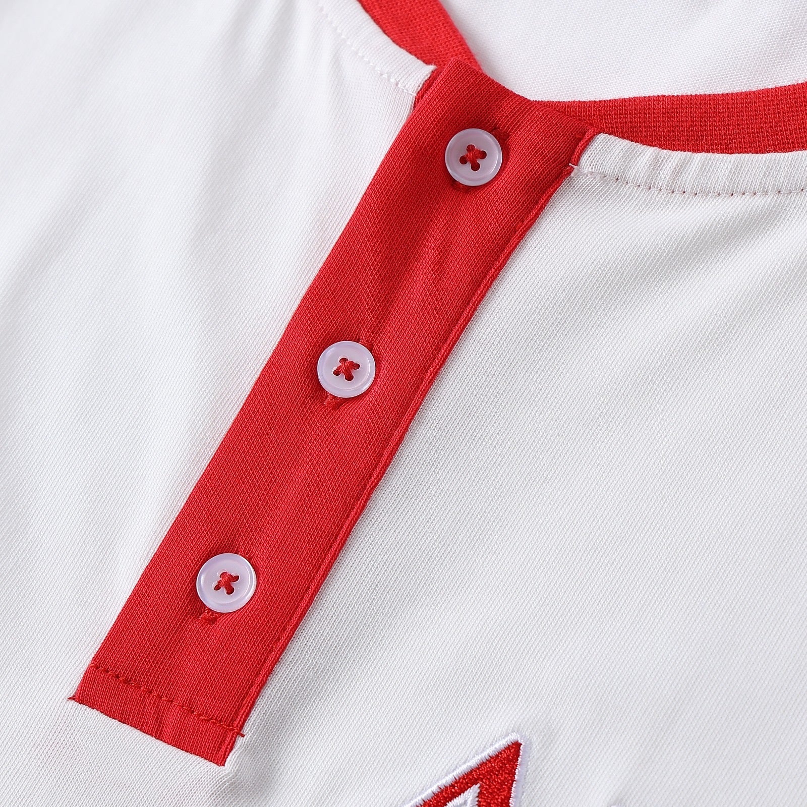 Delta White Premium Henley Shirt