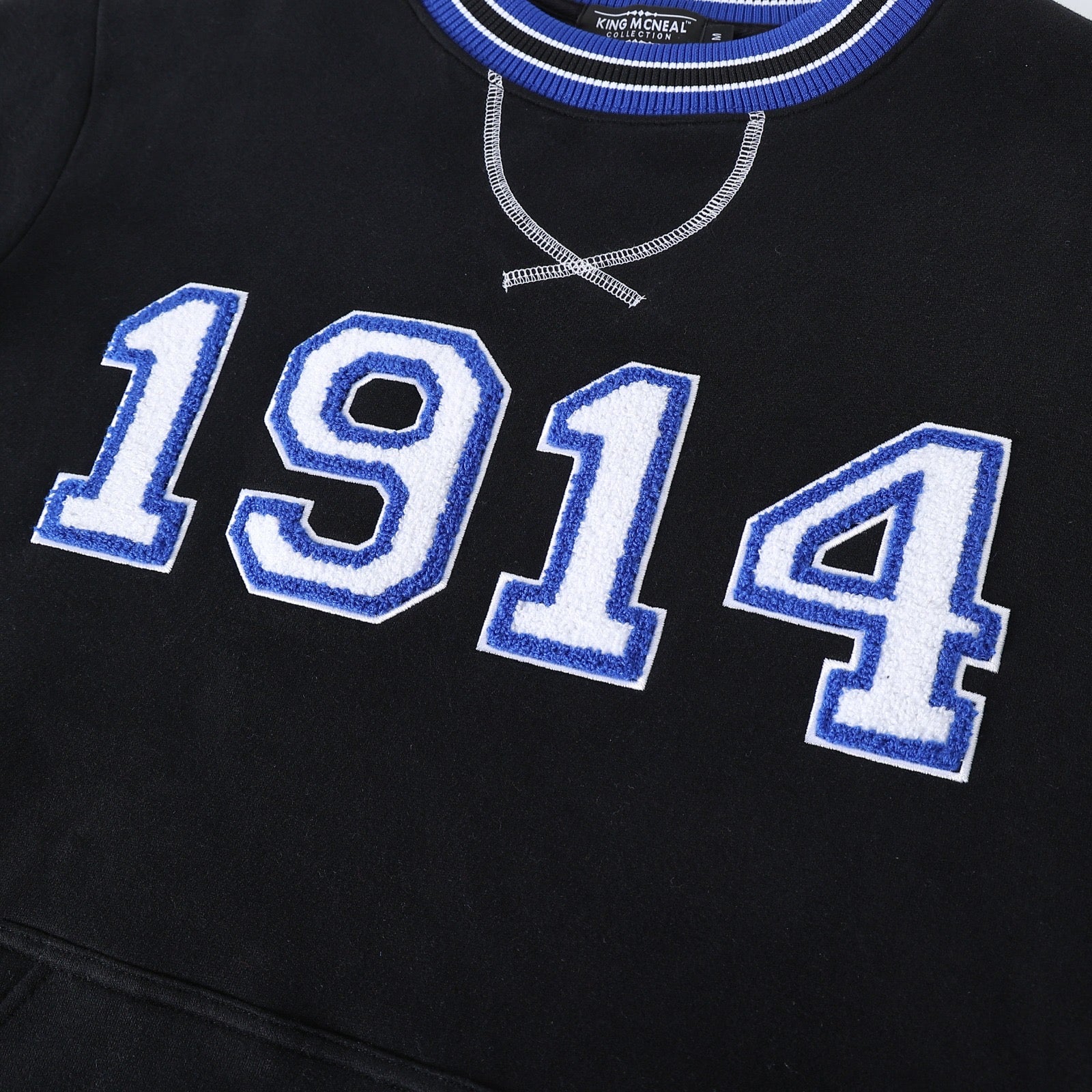 Phi Beta Sigma 1914 Black Chenille Crewneck Sweatshirt