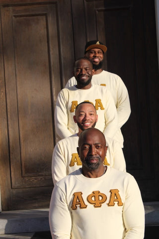 Brown Chenille Initial Letters A Alpha Sorority and Fraternity