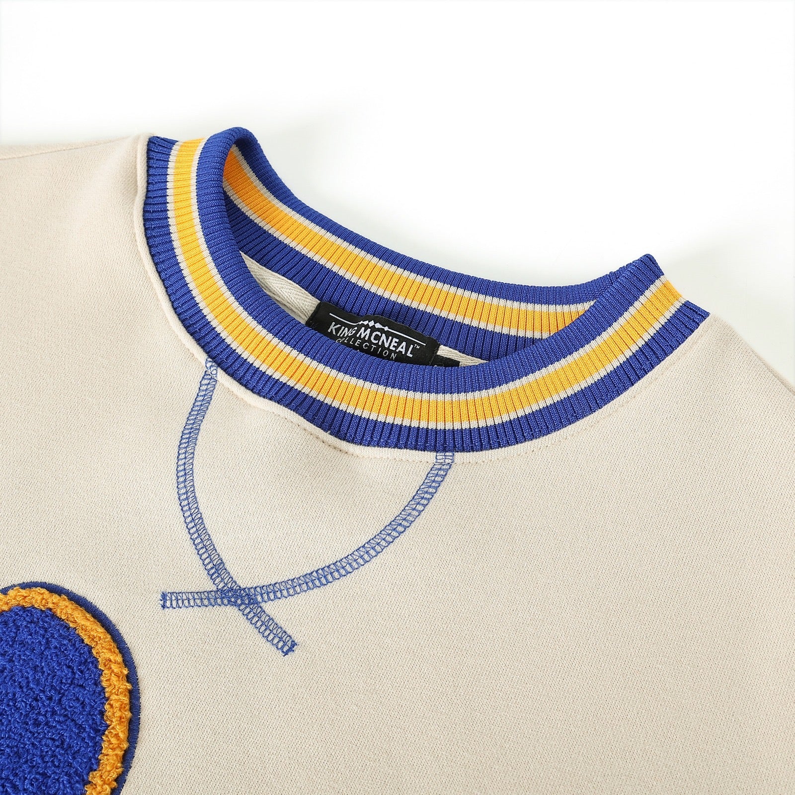 SGRho Poodle Neutral Chenille Pocket Crewneck