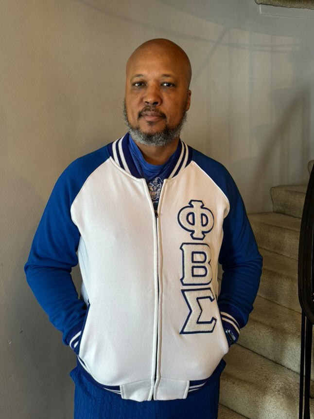 PBS White Varsity Fleece Jacket