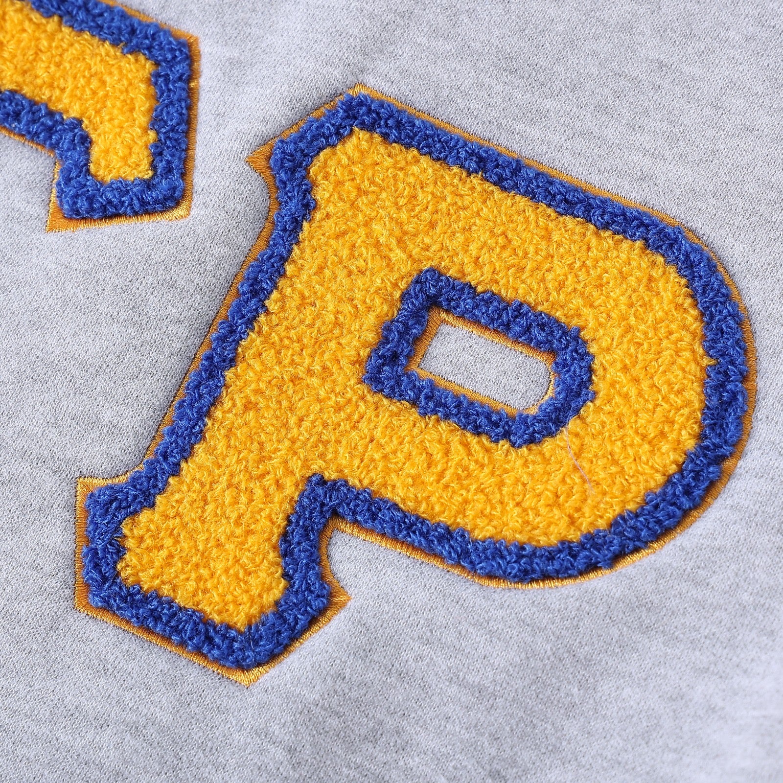 SGRho Grey Chenille Pocket Crewneck