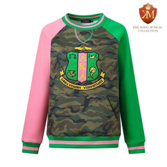 AKA Camo Chenille Crewneck (Unisex Size)