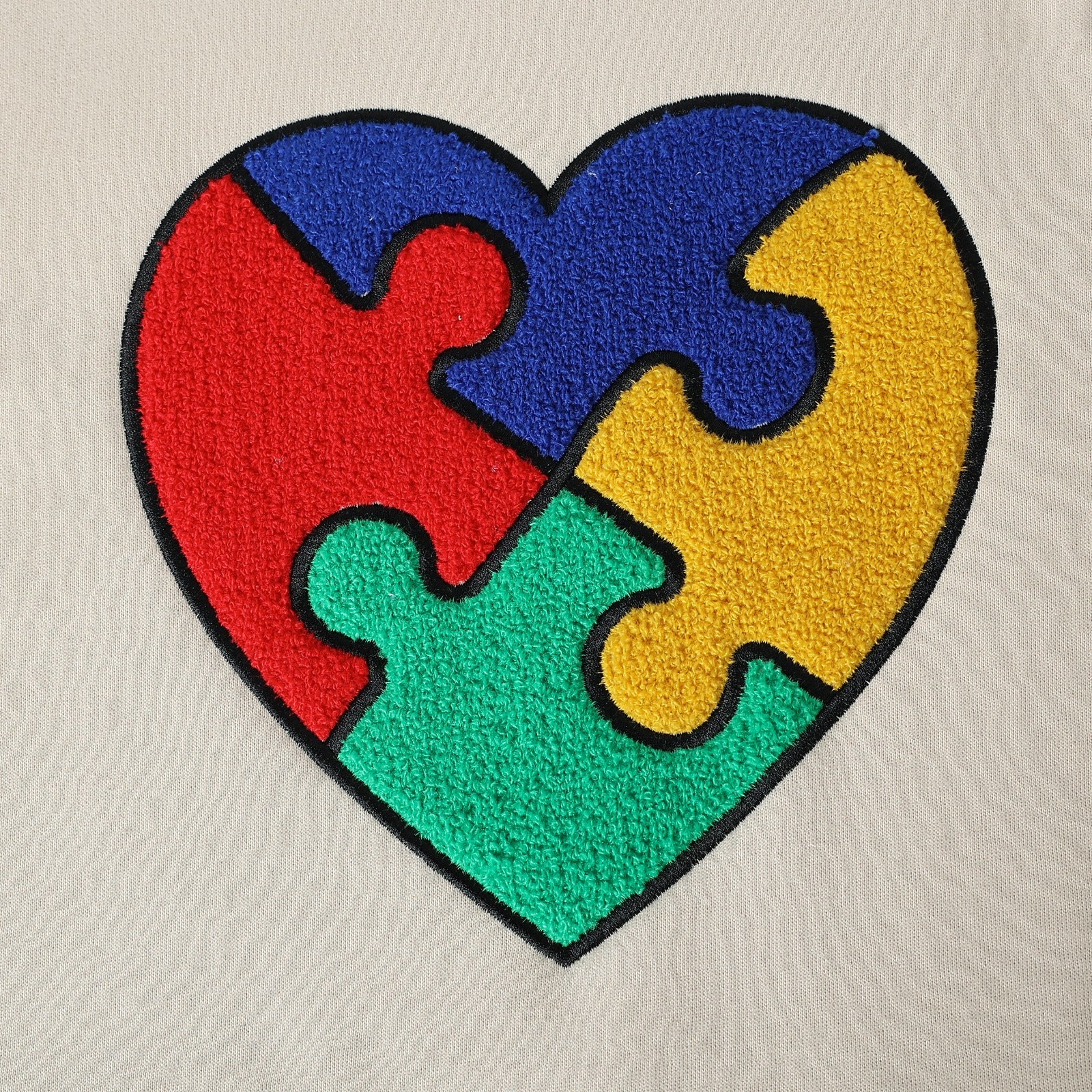 Autism Heart Chenille Crewneck Sweatshirt