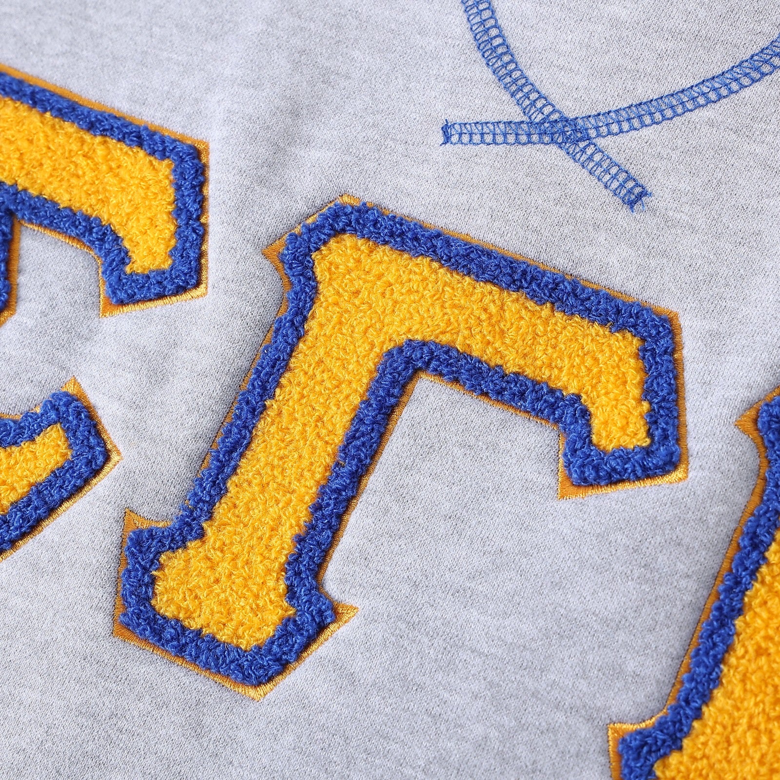 SGRho Grey Chenille Pocket Crewneck