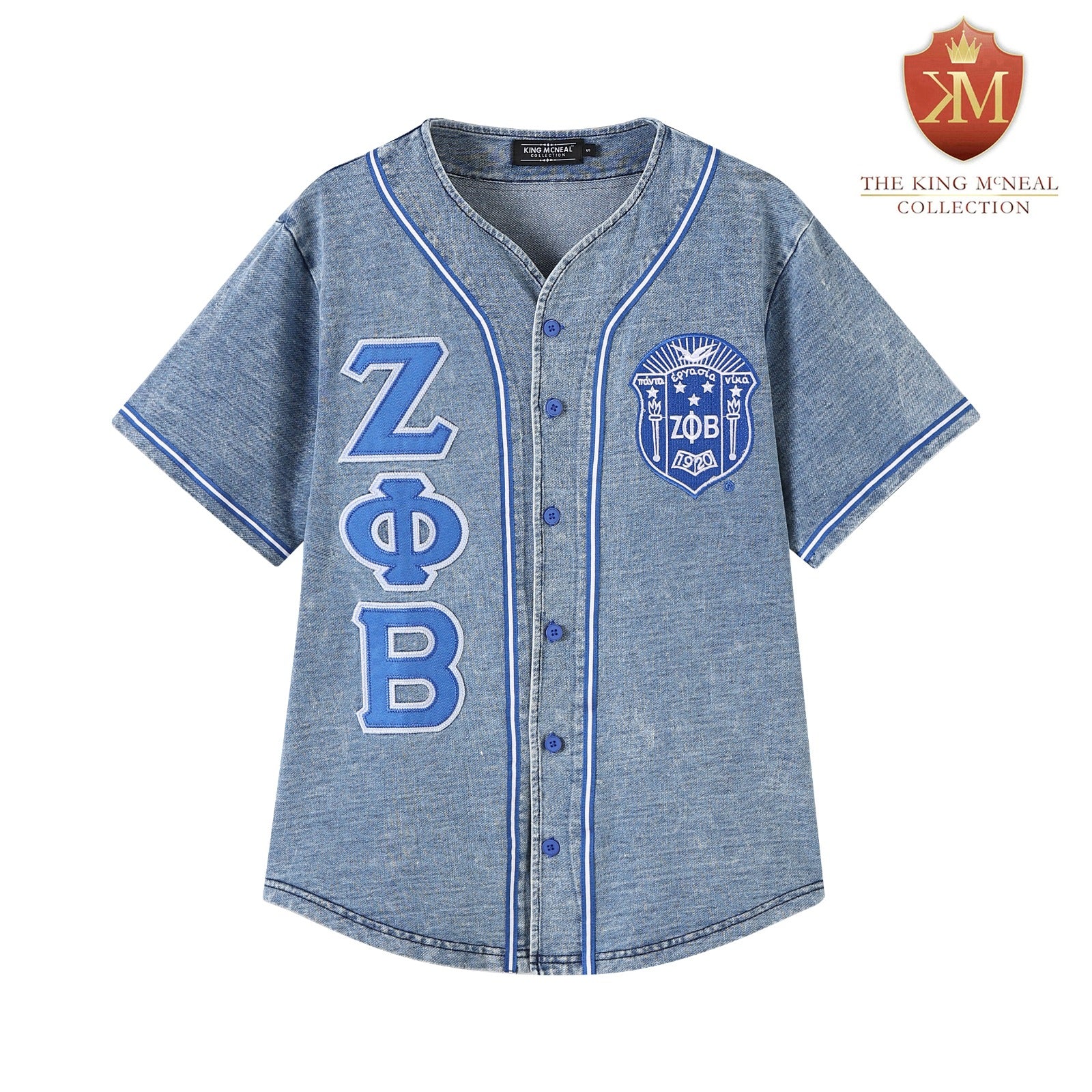 Zeta Denim Baseball Jersey